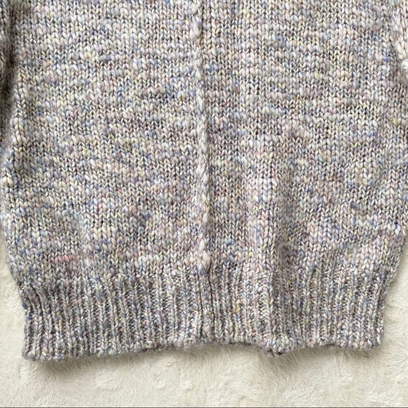 Magaschoni wool blend speckled textured chunky knit sweater size small - Picture 4 of 7